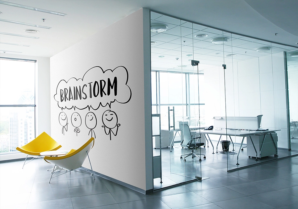 Kreator Ścian wizualizacja druku na ścianie - brainstorm