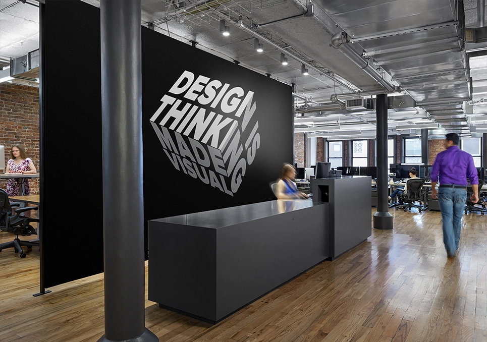 Kreator Ścian wizualizacja druku na ścianie - design is thinking made visual