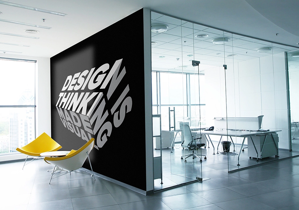 Kreator Ścian wizualizacja druku na ścianie - design is thinking made visual