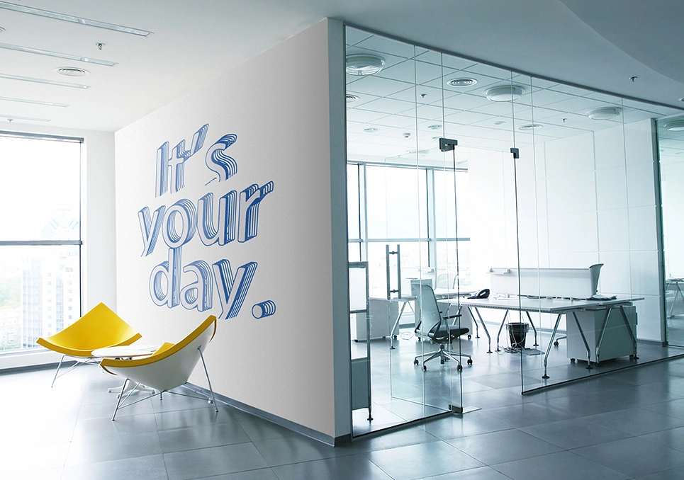 Kreator Ścian wizualizacja druku na ścianie - it's your day graffiti