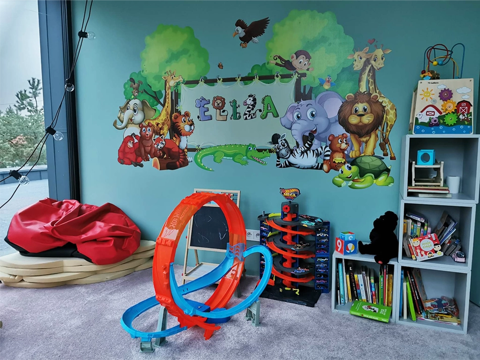 Wydruk na ścianie - grafika wektorowa, zwierzęta w dżungli, wydruk ścienny dla Elizy.