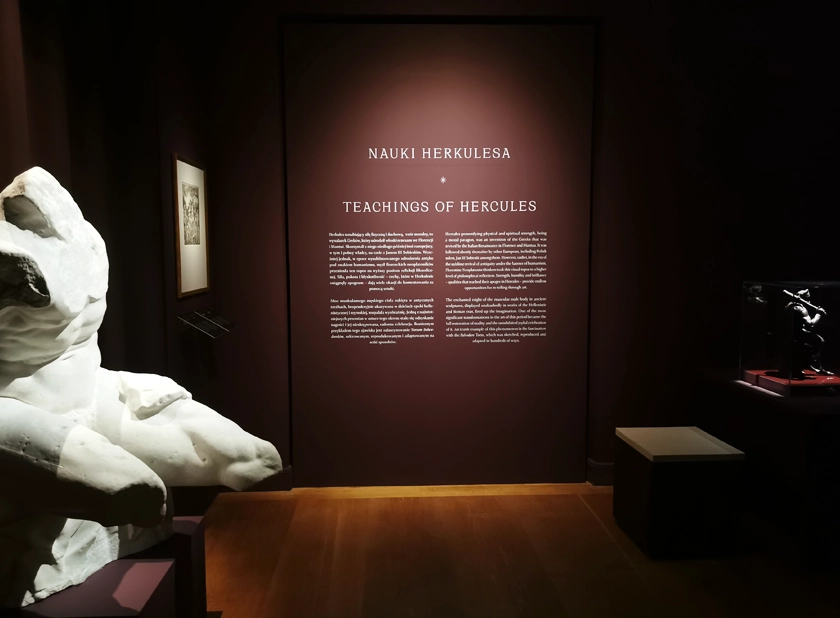 Wydruk napisów na potrzeby wystawy ,,Przebudzeni'' w Zamku Królewskim w Warszawie.